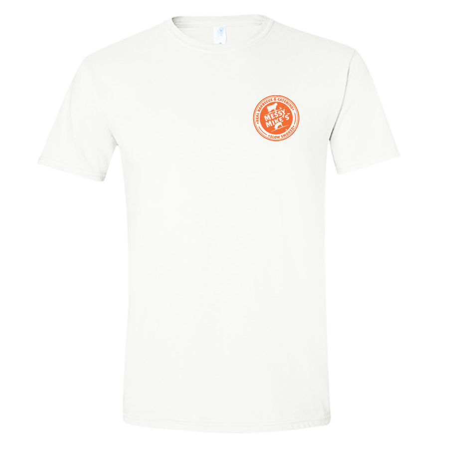 ORIGINAL WHITE TEE - LARGE | Messy Mike's Barbecue
